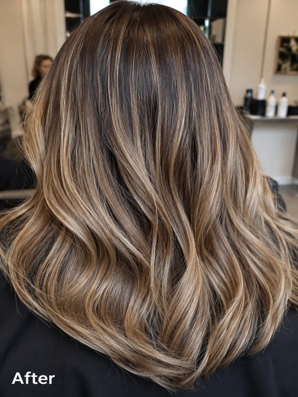 Balayage na — Larsa Haarsalon Bilthoven