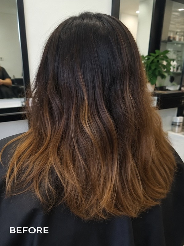 Balayage voor — Larsa Haarsalon Bilthoven