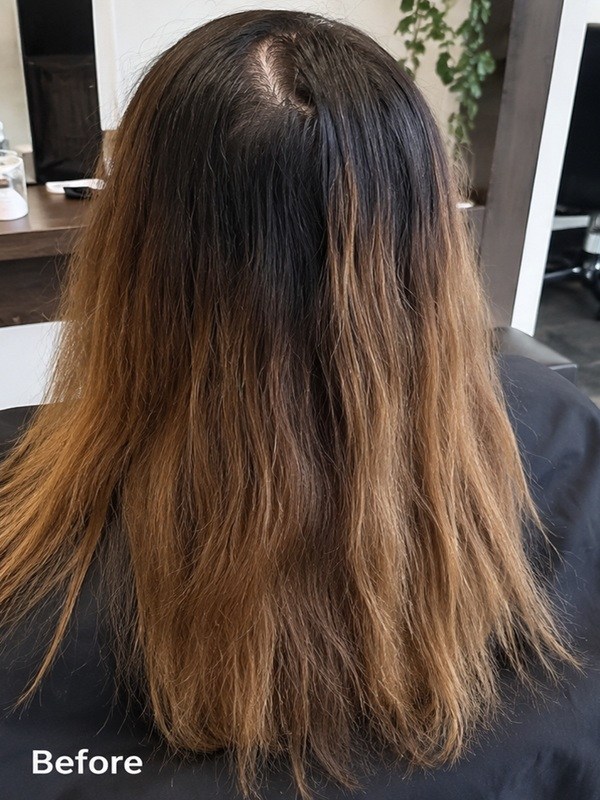 Balayage voor — Larsa Haarsalon Bilthoven