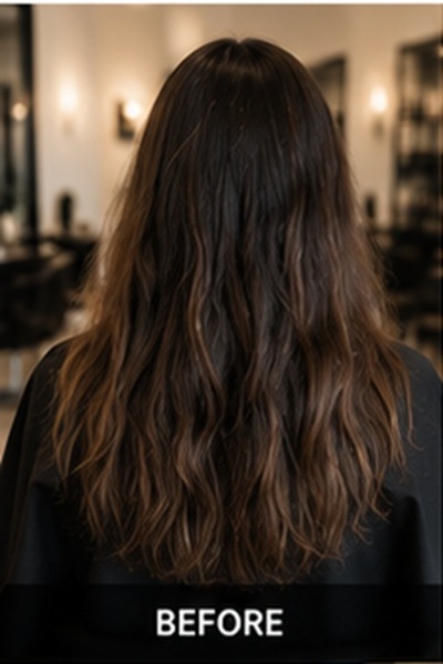 Balayage voor — Larsa Haarsalon Bilthoven